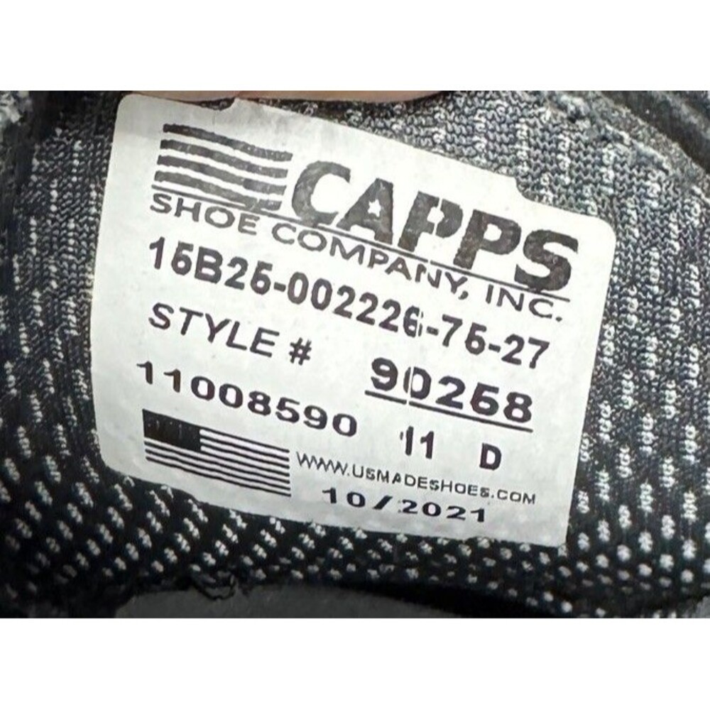 CAPPS Airlite Uniform Patent Leather Black Dress Oxford Shoes Men Size 11 D - Picture 11 of 11